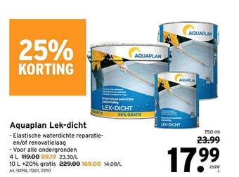 GAMMA Aquaplan Lek-dicht aanbieding