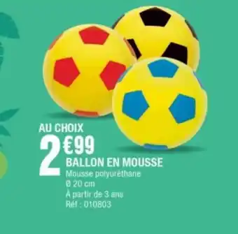 Ballon en mousse