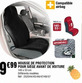 La Foir'Fouille Housse de protection pour siege avant de voiture aanbieding