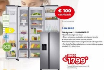 Exellent Samsung Side-by-Side S1RS68A8842SLEF aanbieding