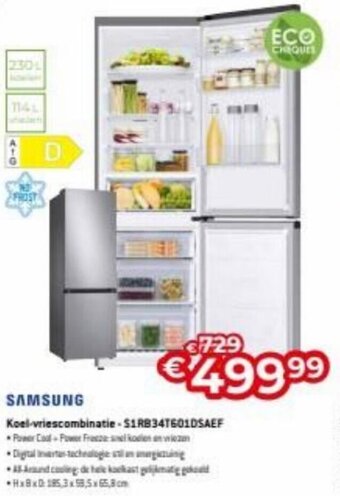 Samsung Koel-vriescombinatie S1RB34T601DSAEF