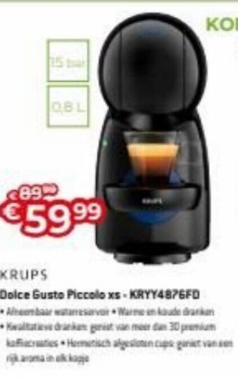 Krups Dolce Gusto Piccolo xs - KRYY4876FD