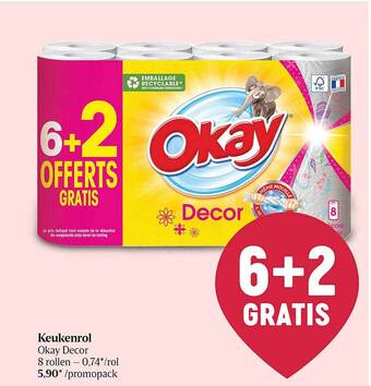 Delhaize Keukenrol Okay Decor aanbieding
