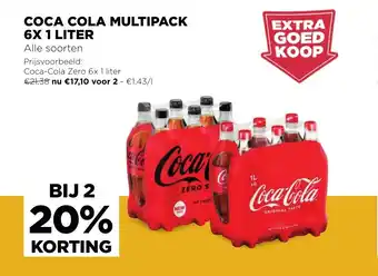 Jumbo Coca Cola Zero Multipack 6x 1 Liter aanbieding