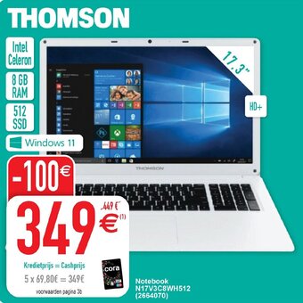 Cora Thomson notebook N17V3C8WH512 aanbieding