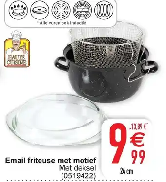 Cora Email friteuse met motief 24cm aanbieding