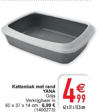 Cora Kattenbak met rand yana aanbieding