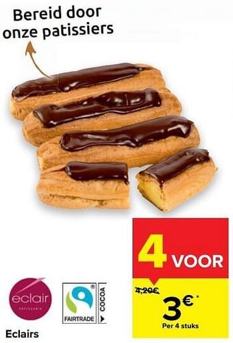 Carrefour Eclairs aanbieding