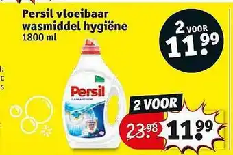 Kruidvat Persil Vloeibaar Wasmiddel Hygiene 1800ml aanbieding