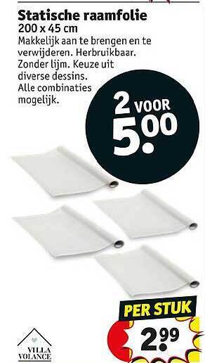 Kruidvat Statische Raamfolie aanbieding