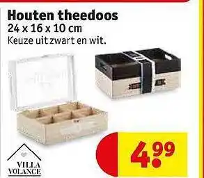 Houten Theedoos