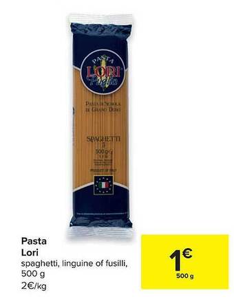 Carrefour Pasta Lori aanbieding