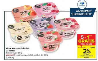 Carrefour Verse Kaaspecialiteiten aanbieding