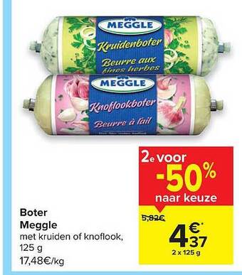 Carrefour Boter Meggle aanbieding