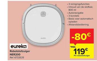 Carrefour Eureka Robotstofzuiger aanbieding