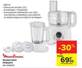 Carrefour Moulinex Keukenrobot aanbieding