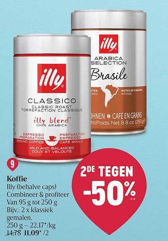 Delhaize Koffie Illy aanbieding