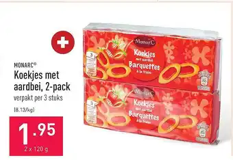 ALDI Koekjes Met Aardbei, 2pack aanbieding