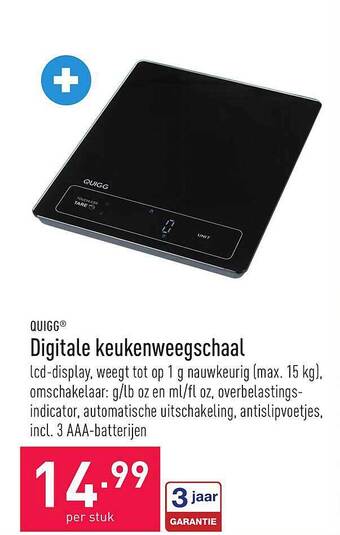 Digitale Keukenweegschaal
