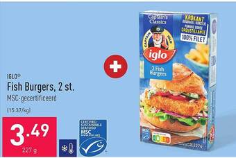 ALDI Iglo Fish Burgers, 2 St aanbieding