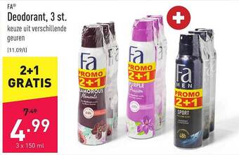 Fa Deodorant, 3 St