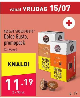 ALDI Dolce Gusto, Promopack aanbieding