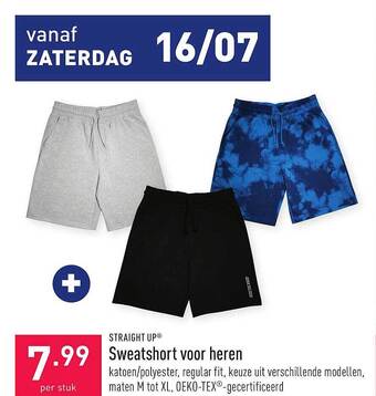 ALDI Sweatshort Voor Heren aanbieding