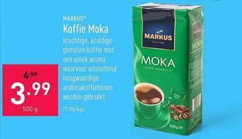 ALDI Markus Koffie Moka aanbieding