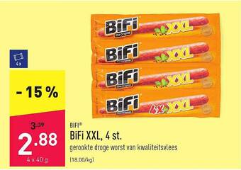 ALDI Bifi Xxl, 4 St aanbieding