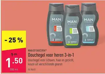 ALDI Douchegel Voor Heren 3in1 aanbieding