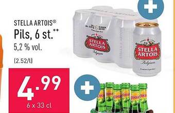ALDI Stella Artois Pils, 6 St aanbieding