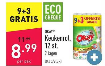 ALDI Okay Keukenrol, 12 St aanbieding