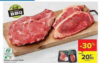 Carrefour Ribstuk En Dunne Lende aanbieding
