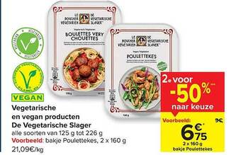 Carrefour Vegetarische En Vegan Producten aanbieding