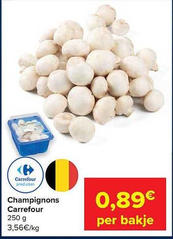 Carrefour Champignons aanbieding