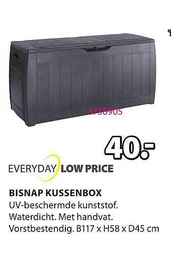 Jysk Bisnap Kussenbox aanbieding