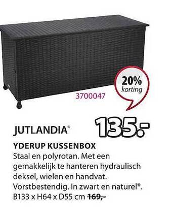 Jysk Yderup Kussenbox aanbieding