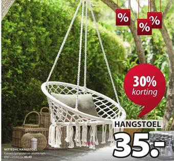 Jysk Nittedal Hangstoel aanbieding