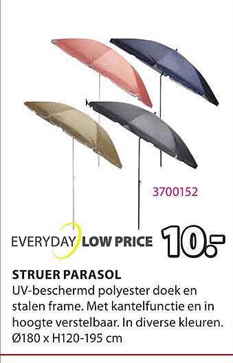 Jysk Struer Parasol aanbieding
