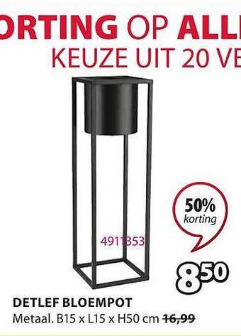 Jysk Detlef Bloempot aanbieding