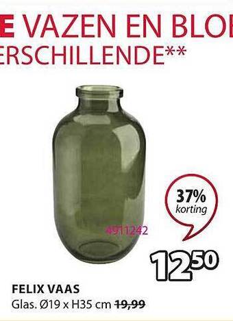 Jysk Felix Vaas aanbieding