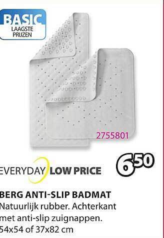 Jysk Berg Antislip Badmat aanbieding