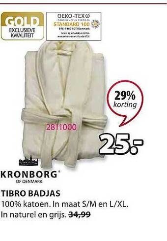 Jysk Tibro Badjas aanbieding