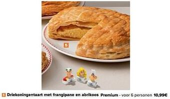 Carrefour Driekoningentaart met frangipane en abrikoos premium aanbieding