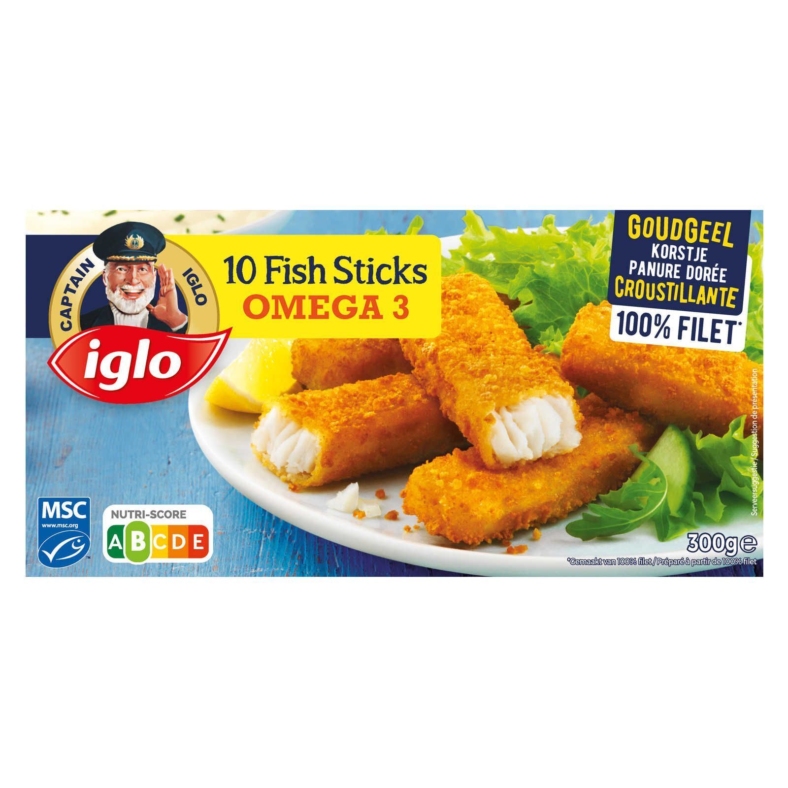 Fish Sticks Omega 3 10 stuks promotie bij Delhaize