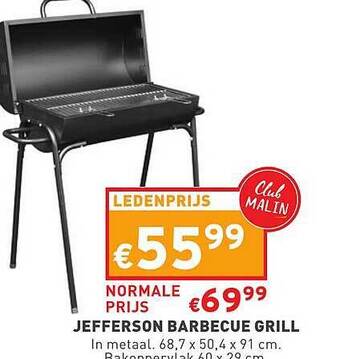 Trafic Jefferson Barbecue Grill aanbieding