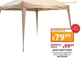 Trafic Easy Partytent aanbieding