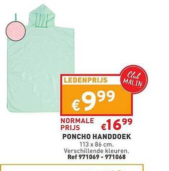 Trafic Poncho Handdoek aanbieding