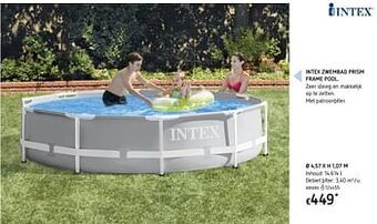 Dreamland Intex zwembad prism frame pool aanbieding
