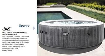 Intex jacuzzi purespa greywood deluxe 6 personen